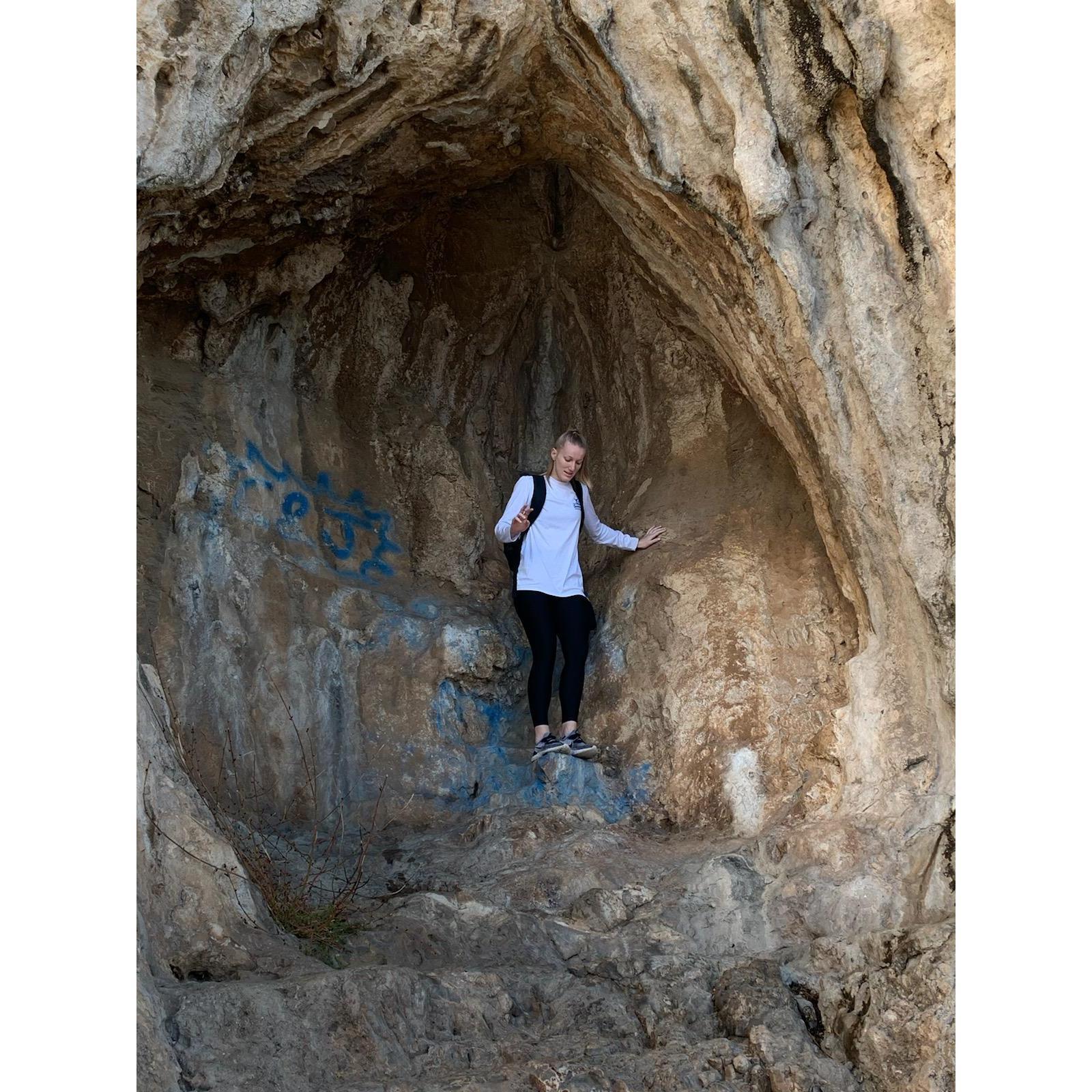 Wall cave in Italy