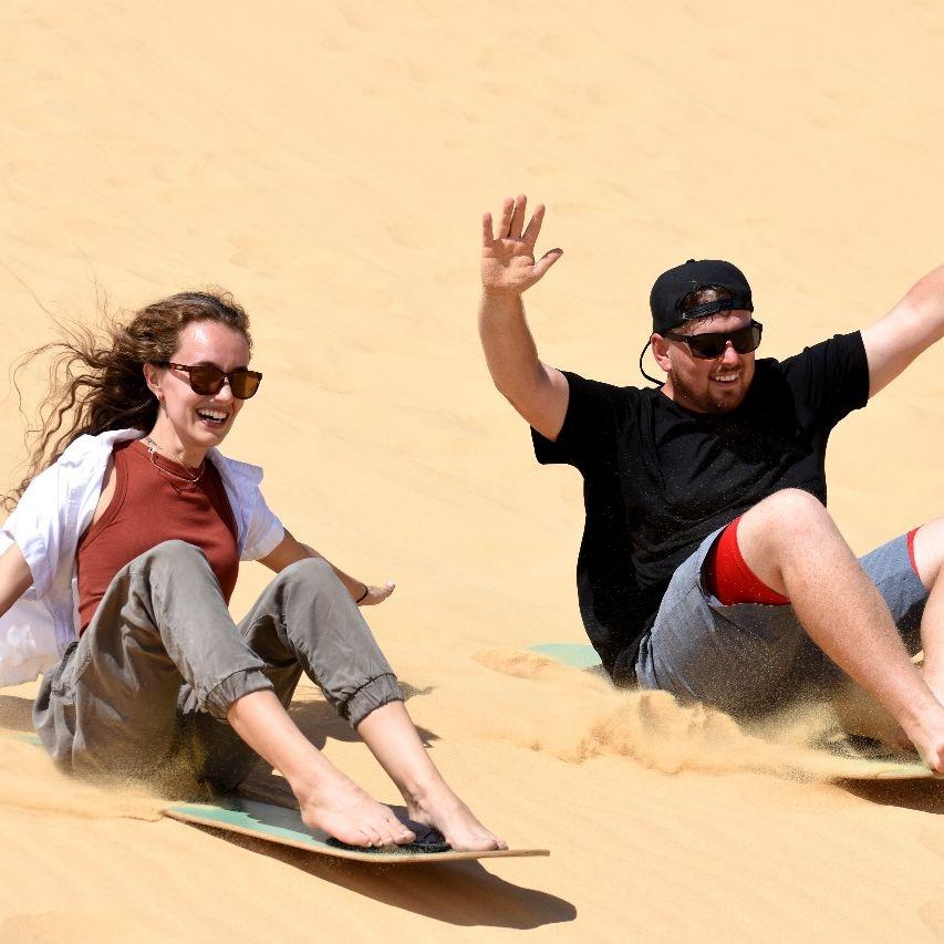 Sandboarding the Sahara in Egypt