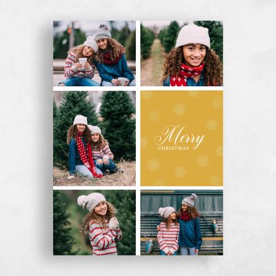 Mustard, Yellow Holiday Card - Linn