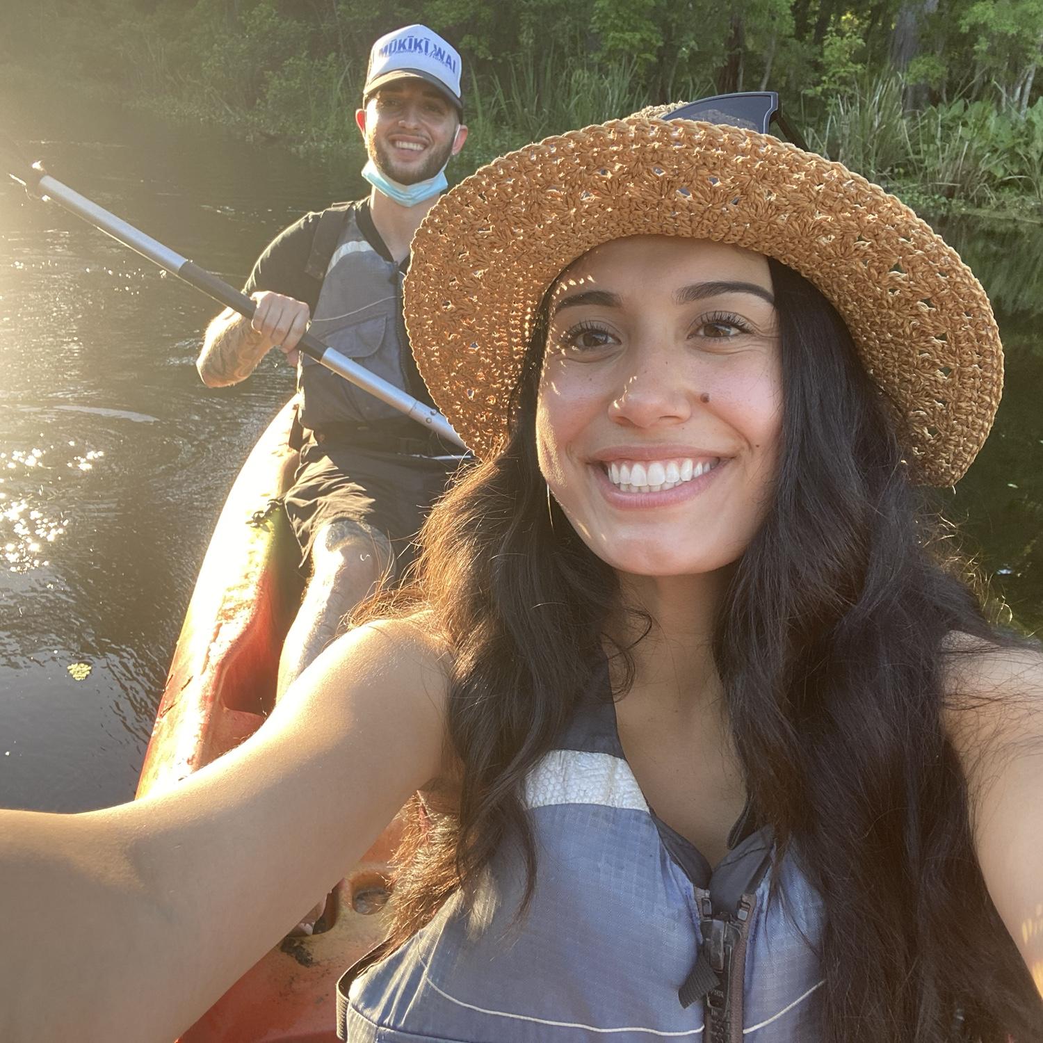 2021: Canoeing through an alligator infested bayou in New Orleans!