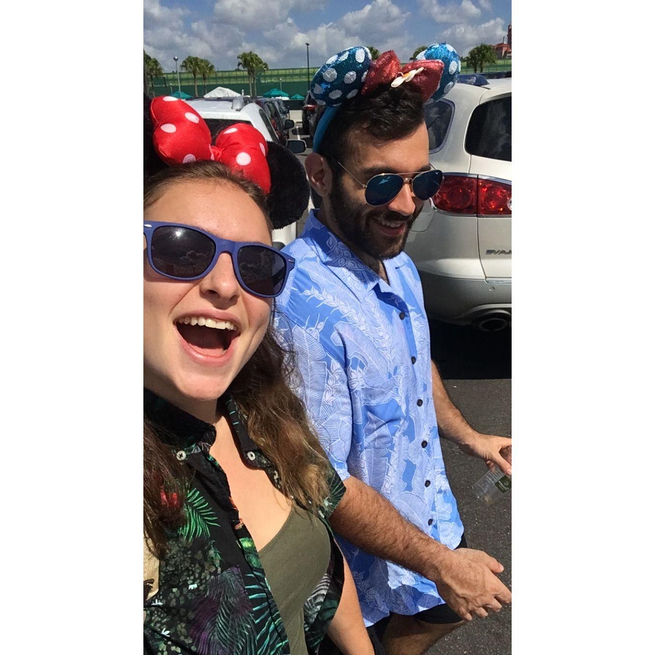 October 2018 - Matching outfits at Hollywood Studios