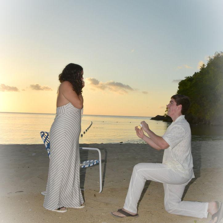This was the exact moment when Ryan proposed.
