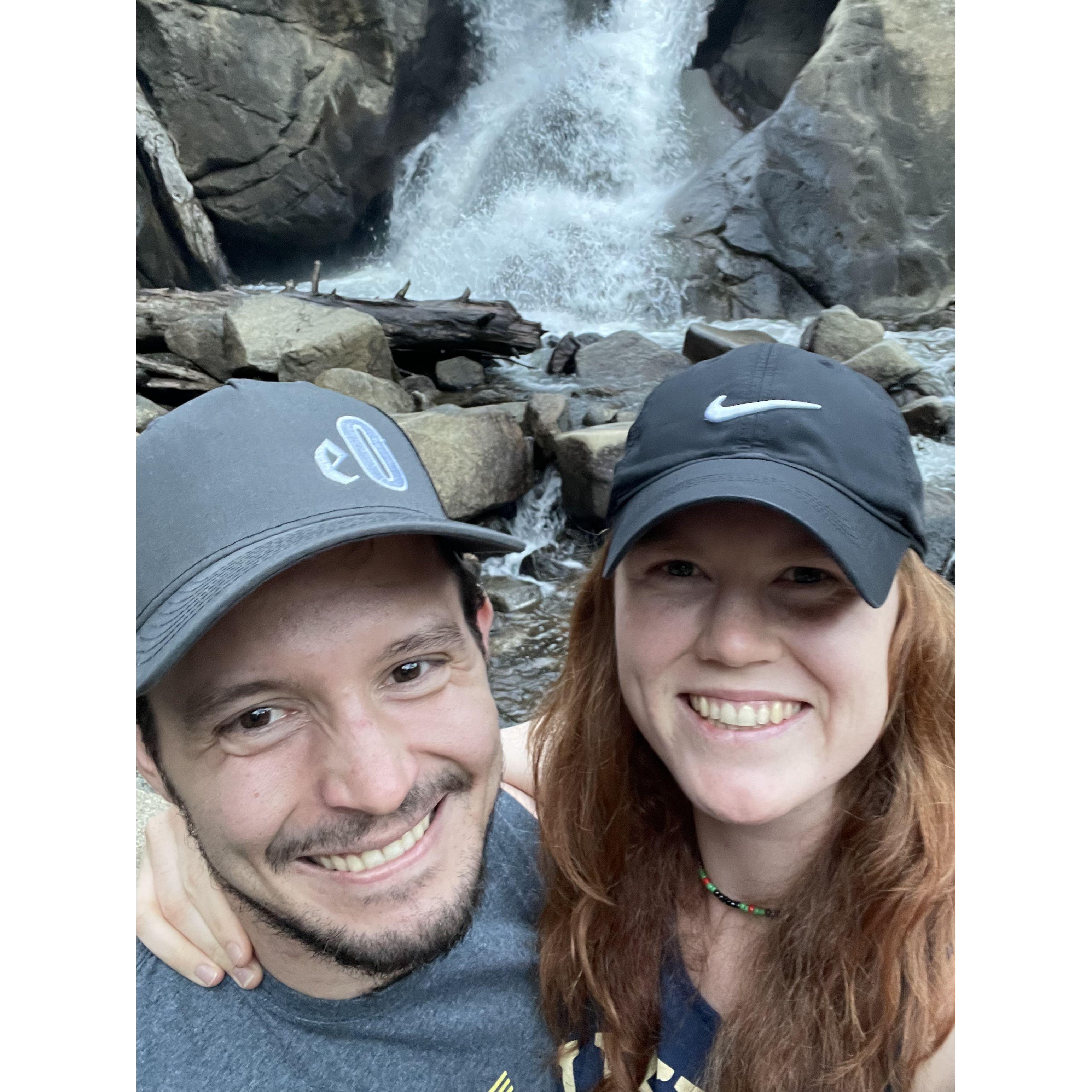 We won survivor and celebrated with waterfalls!