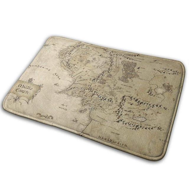 Lord of The Ring Welcome Door Mat Rug for Kitchen Carpet Bathroom Outdoor Porch Laundry Living Room Mat 60 x 40 cm/24 x 16 Inch