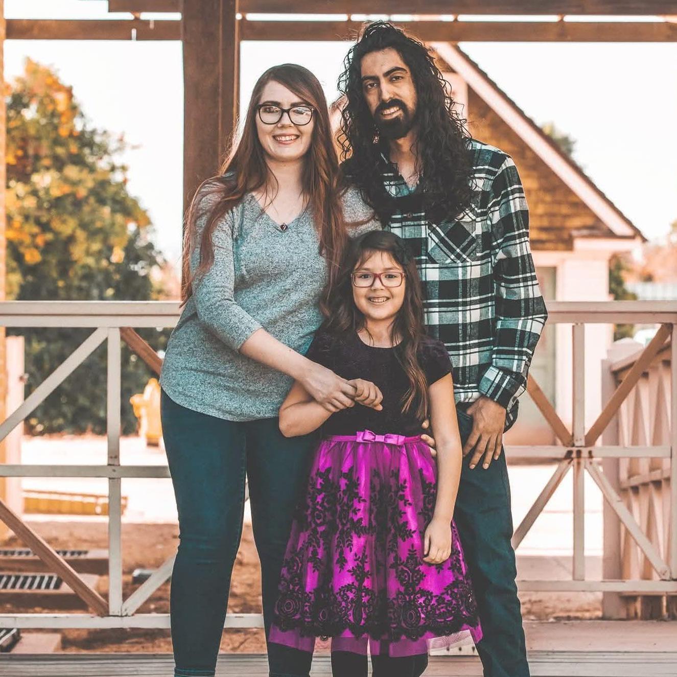 Family photos at Saguaro Ranch Park. December 2021.