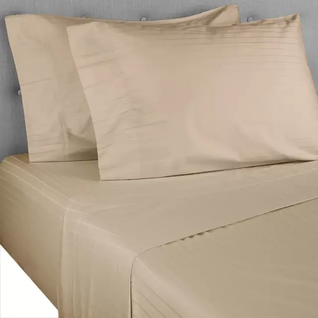 Nestwell™ Pima Cotton 500-Thread-Count King Sheet Set in Feather Grey Stripe