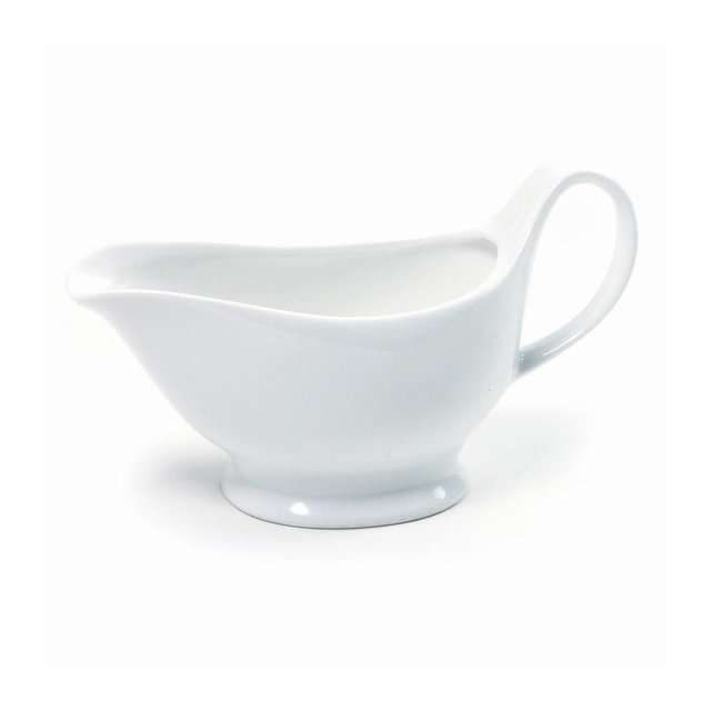 Norpro Porcelain Gravy Boat, 16 Ounce, White