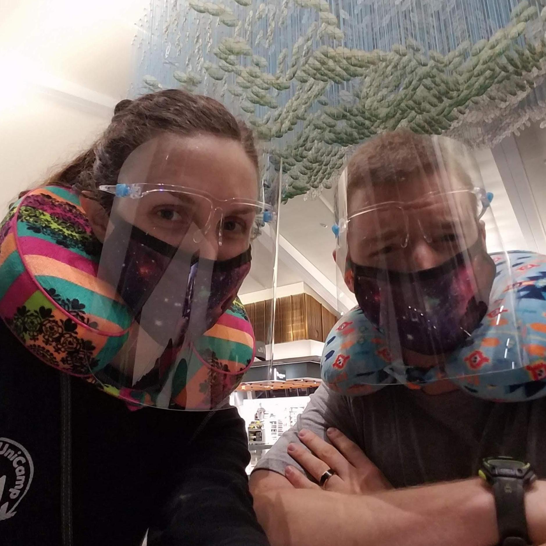 Traveling in true pandemic style!
#COVIDfashion