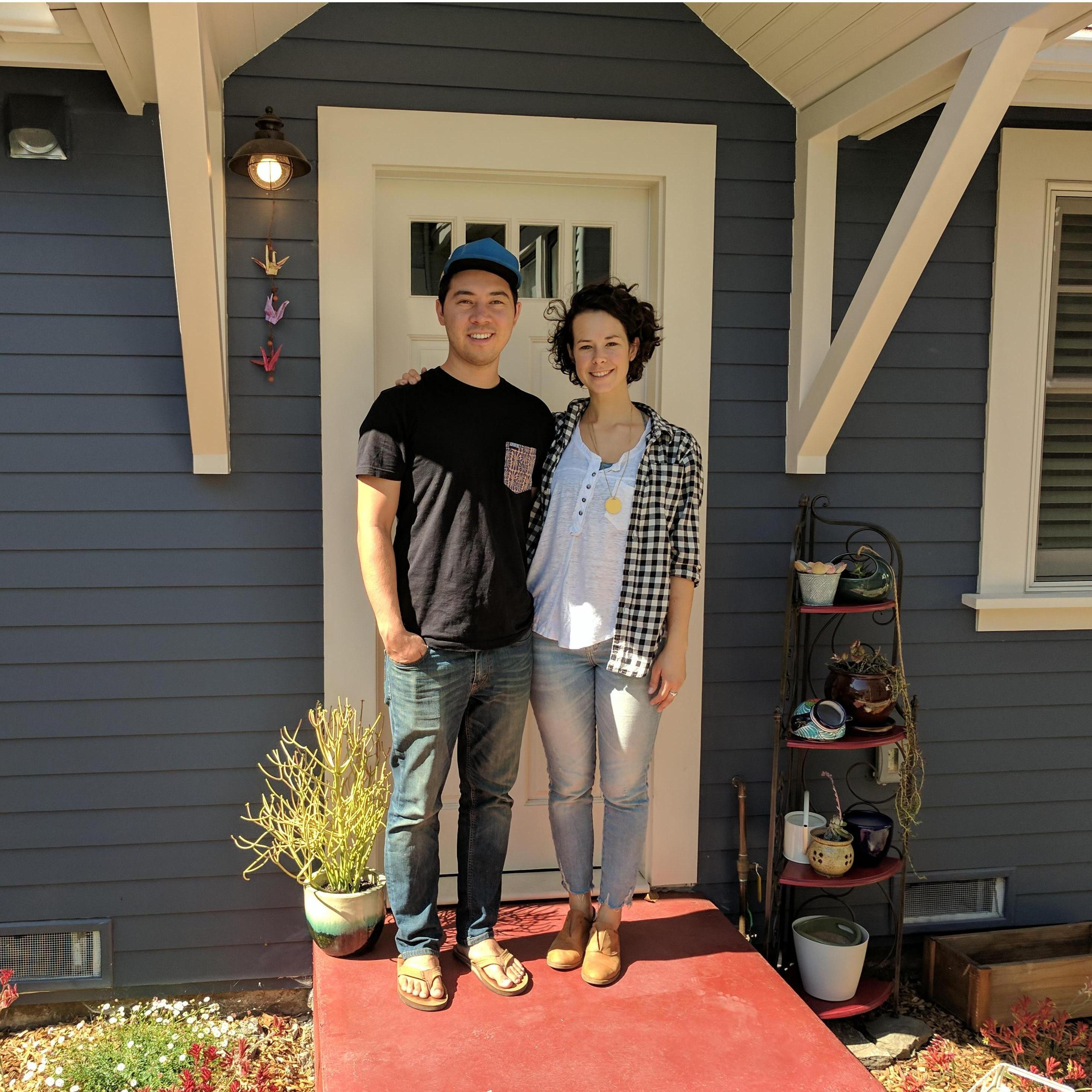 August 2017: Right after we moved to our little Oakland cottage