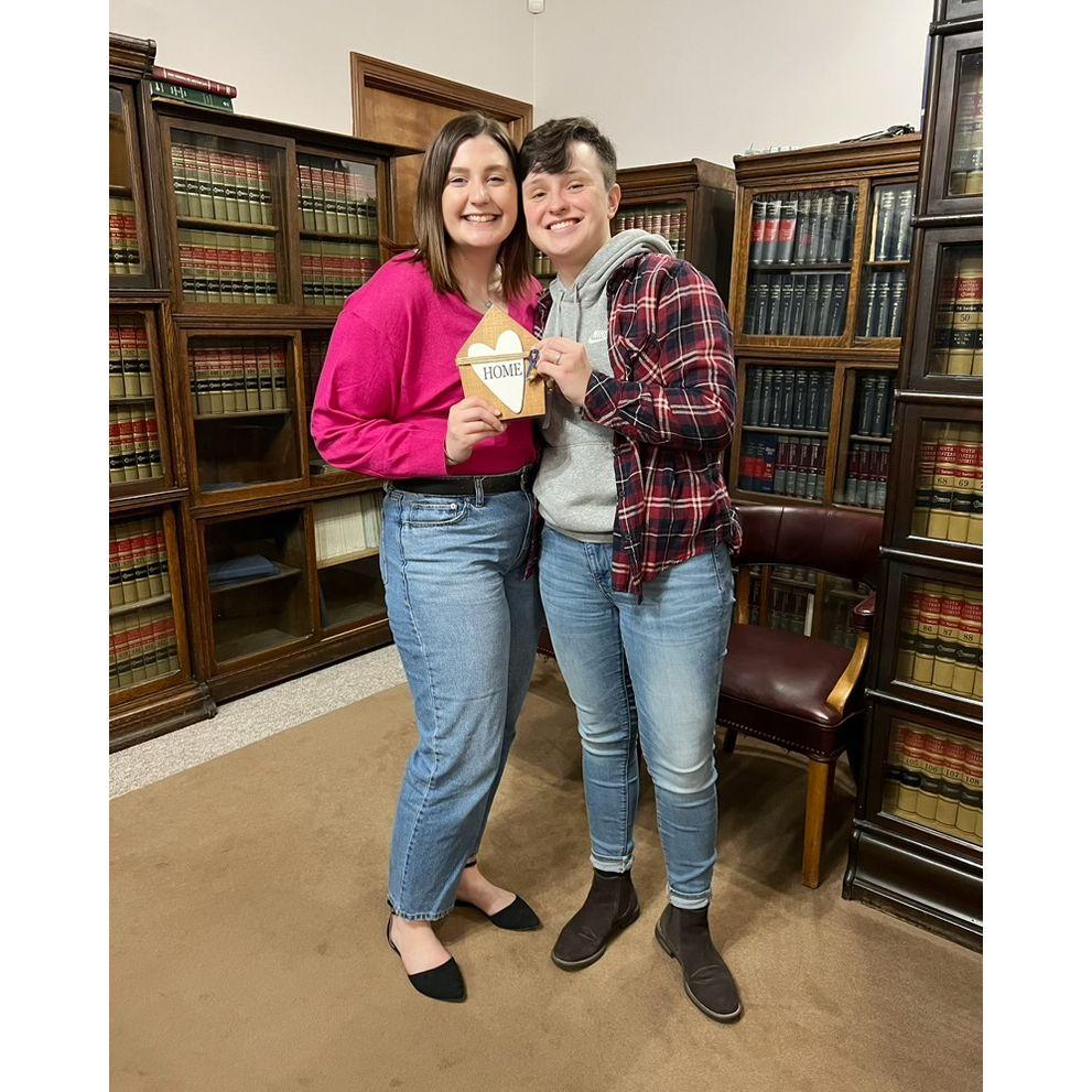 We got the keys to our first house together!