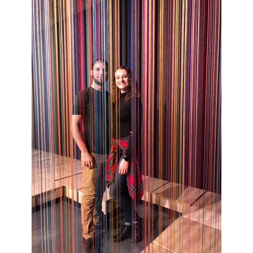 A photo from Wonder Spaces where we visited for our second anniversary.