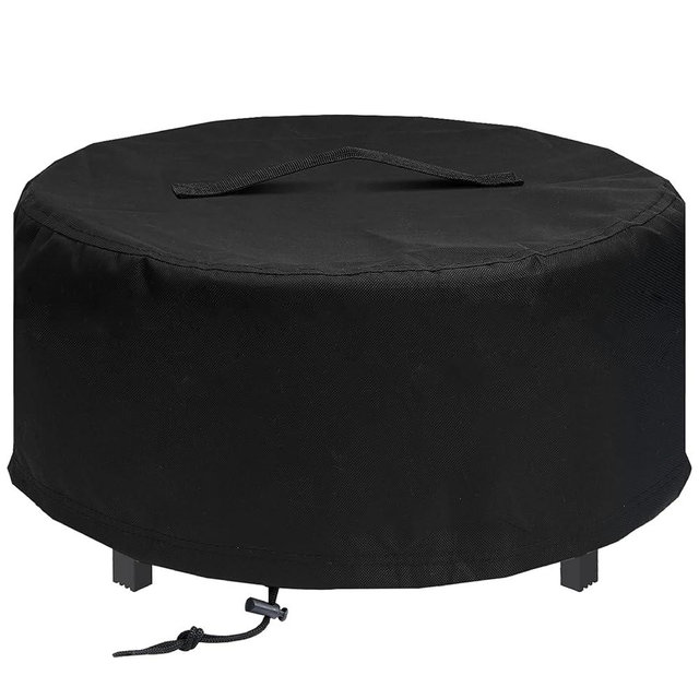 MAVINCHER Fire Pit Cover for Solo Stove Fire Pit Surround Tabletop, Surround Shelter for Fire Pit Surround Table, Small Elevation Shelter for Ranger and Bonfire Fire Pit, Black, 44" D*20" H