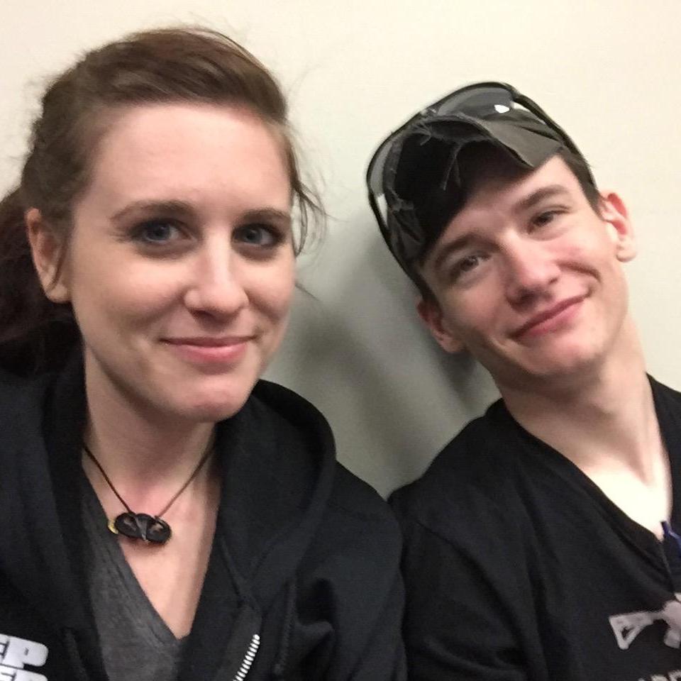 working an all nighter doing inventory at work.