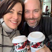 We had our first date over coffee, coffee dates are always a favorite.
