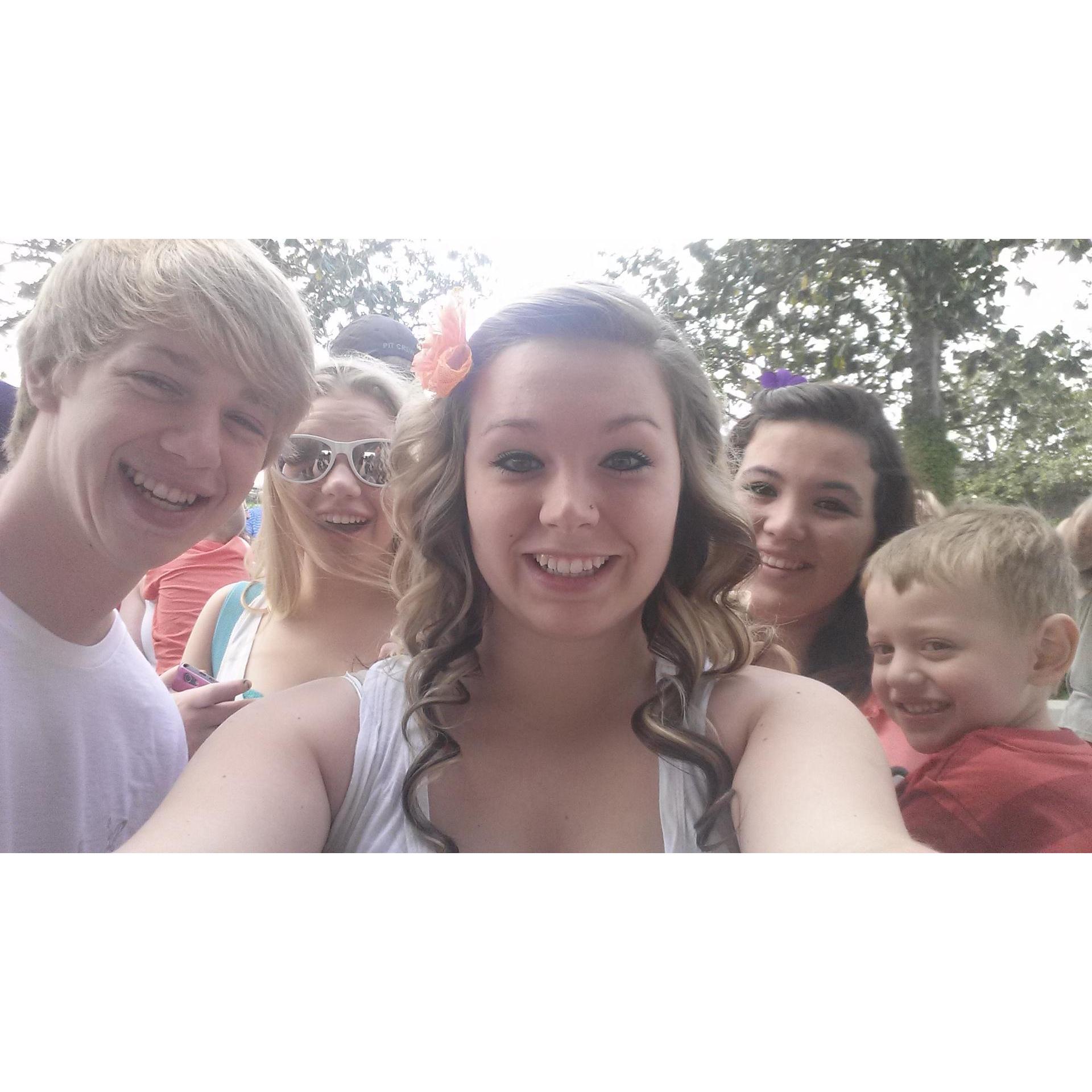 Family snap at Disney World, 2014