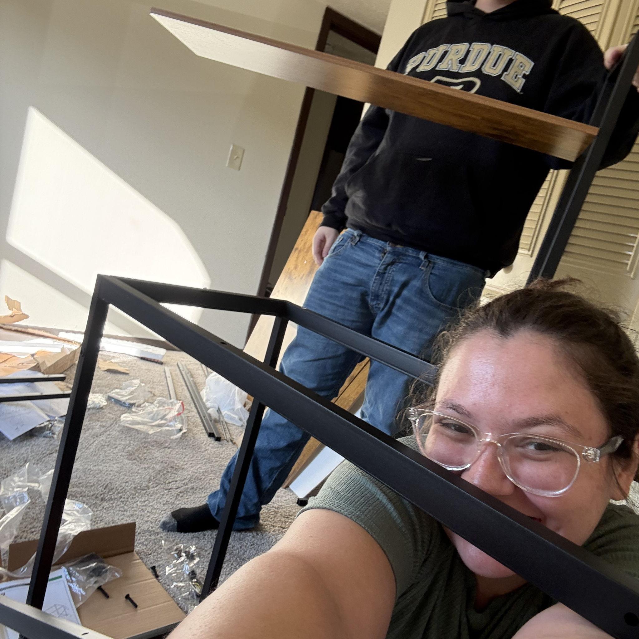 setting up our first apartment