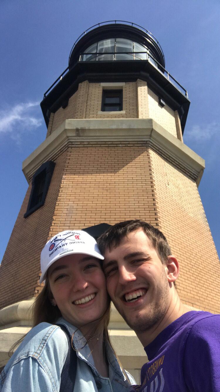 We celebrated one year of dating by going back to Northern Minnesota and check out this super cool lighthouse, as well as do the things we did on our first date.