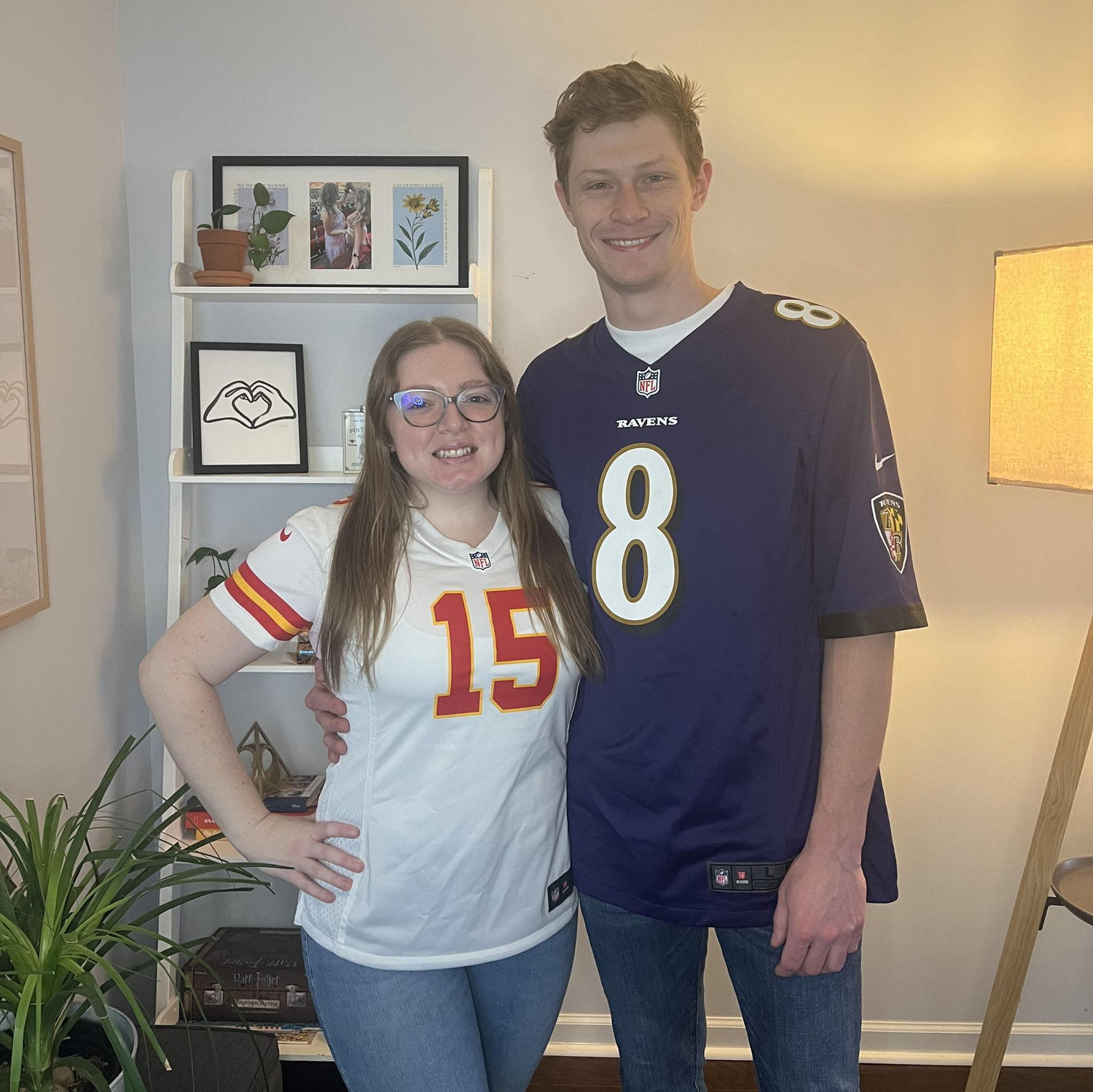 Once a year (or twice if Jon's lucky), our teams duke it out to see who gets bragging rights in our household!