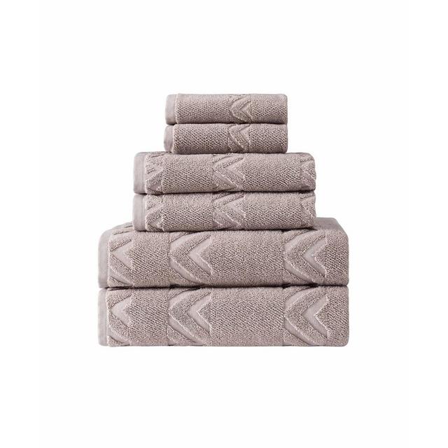 OZAN PREMIUM HOME Turkish Cotton Sovrano Collection Towel Sets, Set of 6