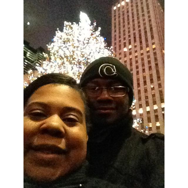 Chris taking me to NYC to celebrate my 28th birthday. We also enjoyed seeing Aladdin on Broadway (2015)