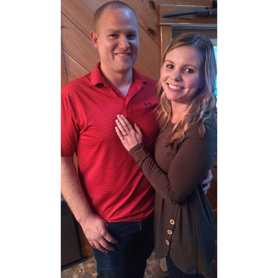Our first photo as an engaged couple!