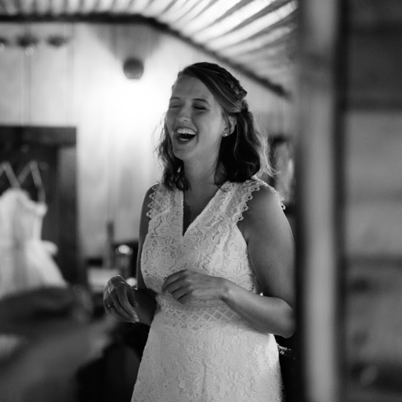 Happy bride