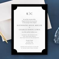 Blake Frame | Black | Zola Wedding Invitations