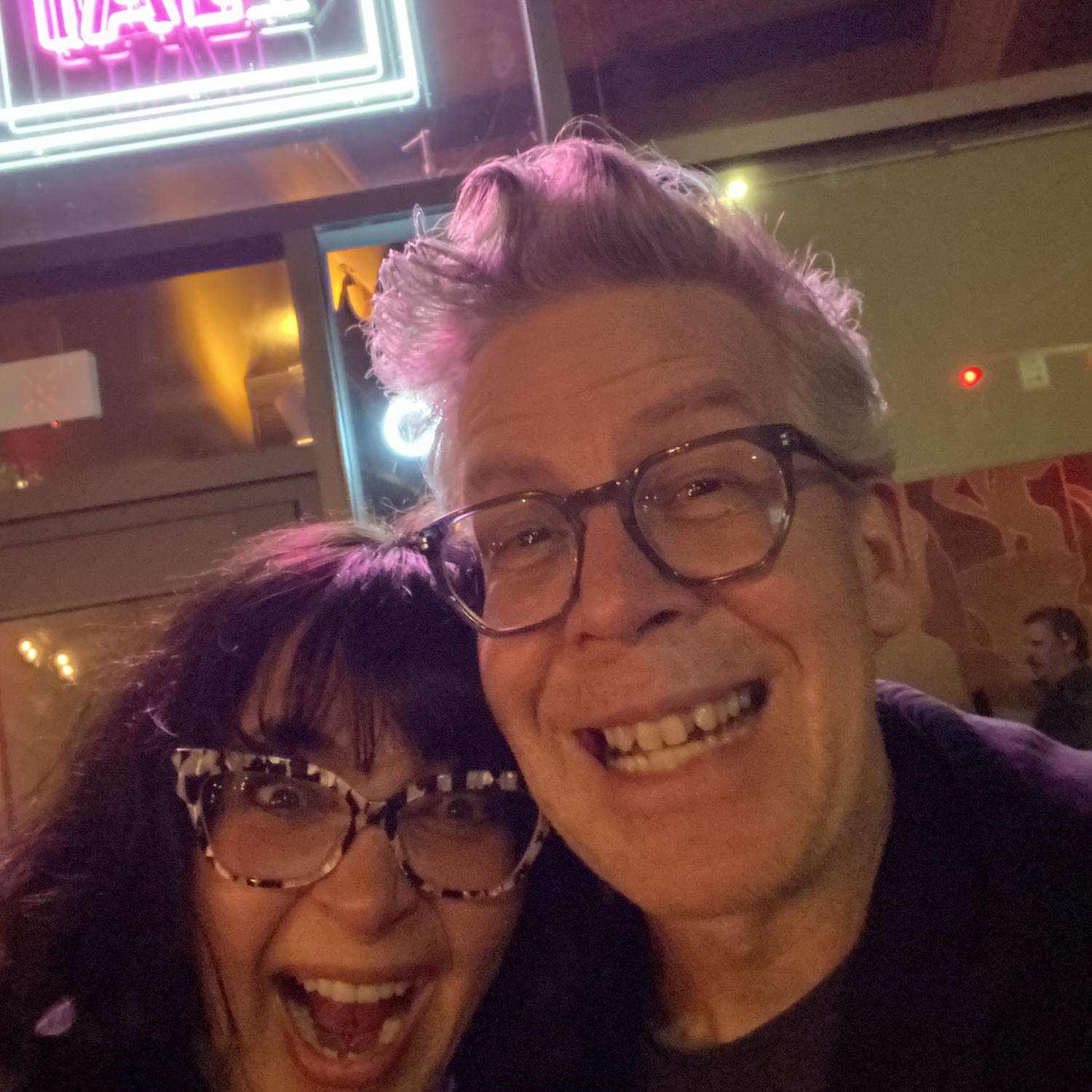 The night we got engaged - we co-proposed at the same bar we had our first Tinder date at!