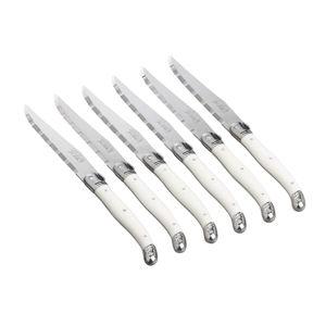 Jean Dubost Laguiole Ivory Steak Knife Set