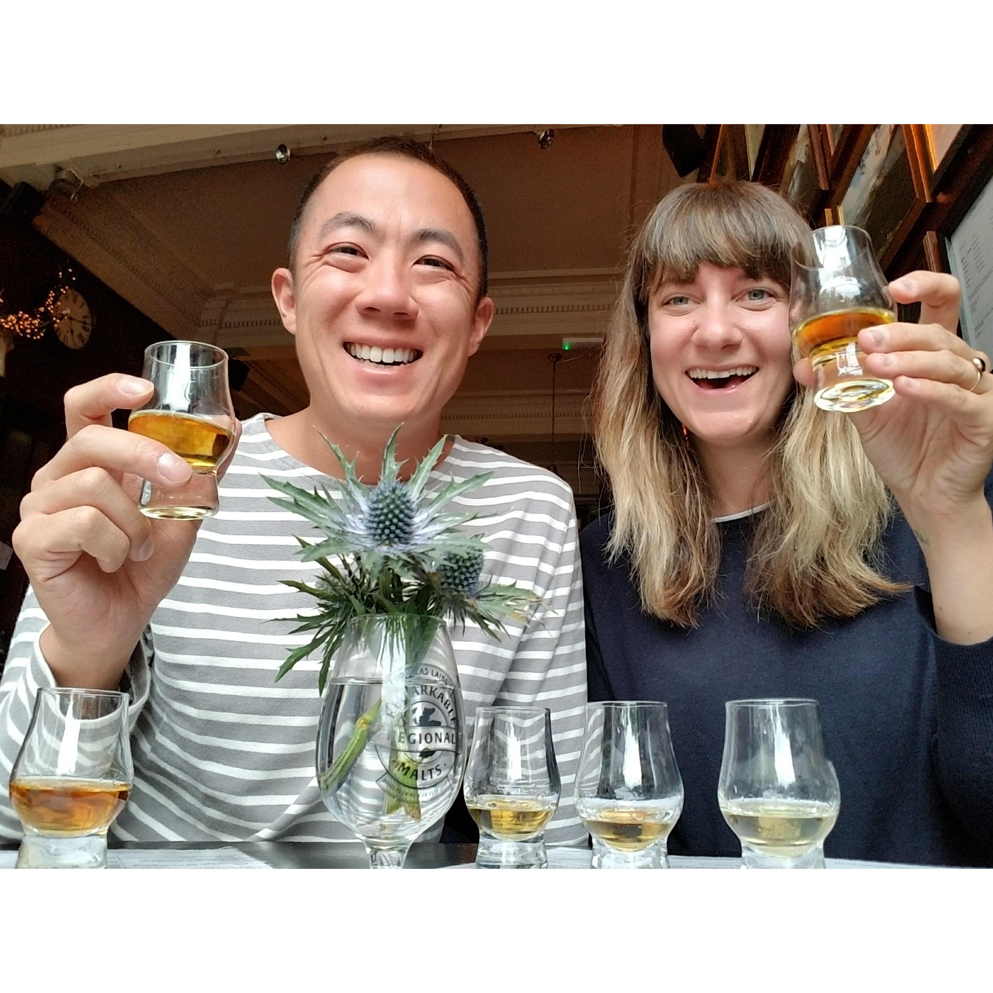 Scotch tasting in Scotland