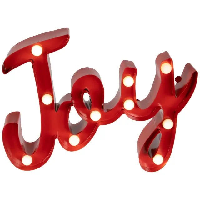 Northlight Lighted "Joy" Christmas Decoration - 11.25"