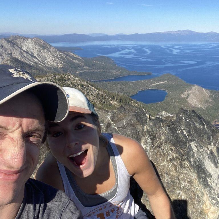 First camping trip together – memorial day 2020. Mt Tallac is Sarah's favorite climb in any season