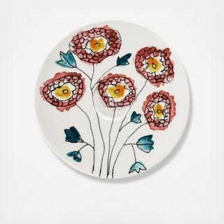 Midnight Flowers Anemone Saucer High Coffee Cup by Marni, Set of 2