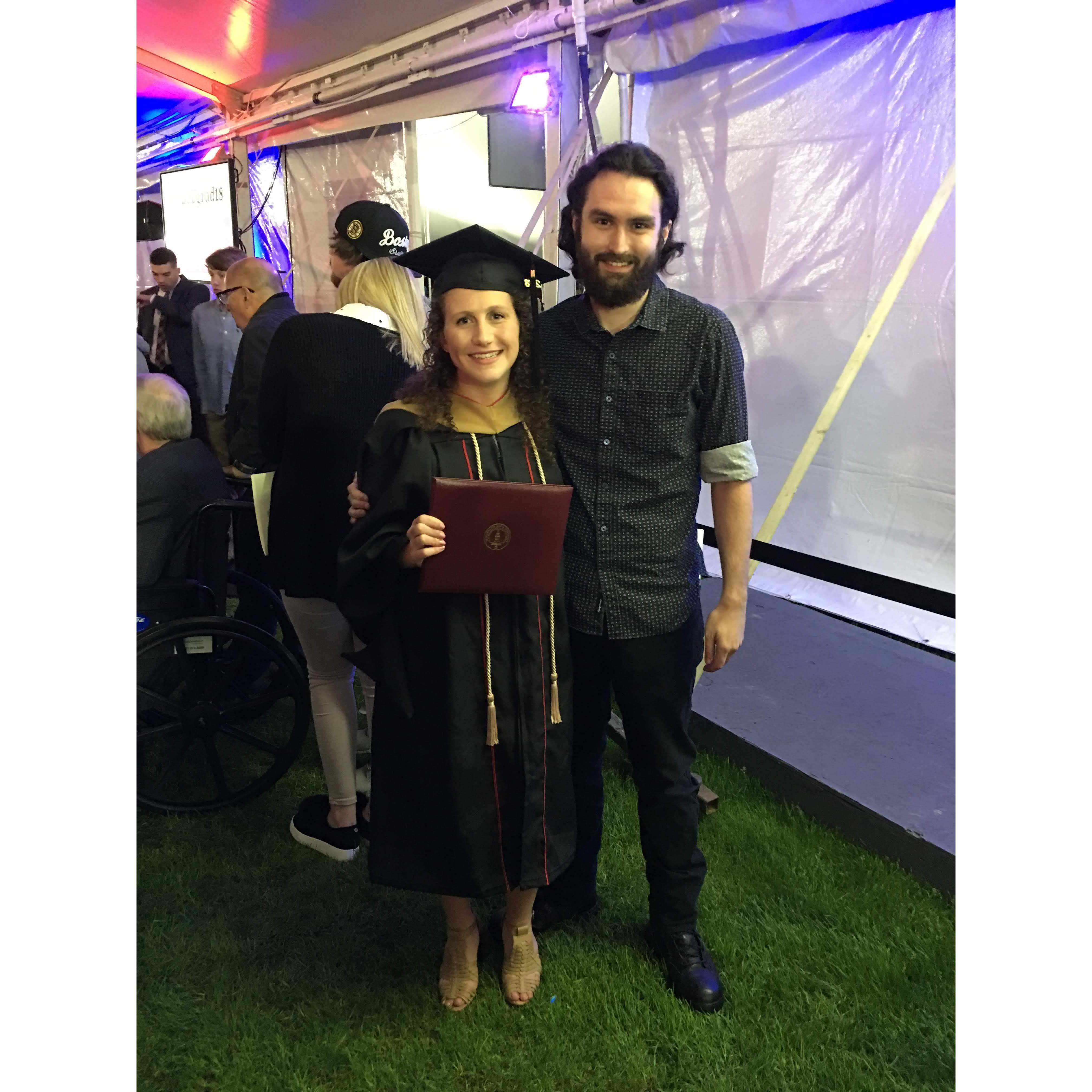 Karen Masters Graduation Bridgewater State May 2018