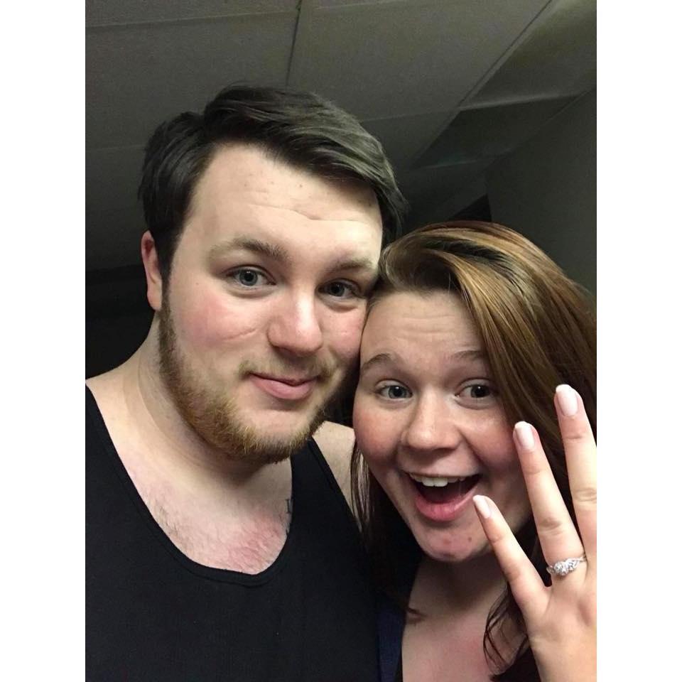 November 16, 2017 - The night we got engaged! This was taken when we got home and settled in for the night and couldn't wait to tell our friends.