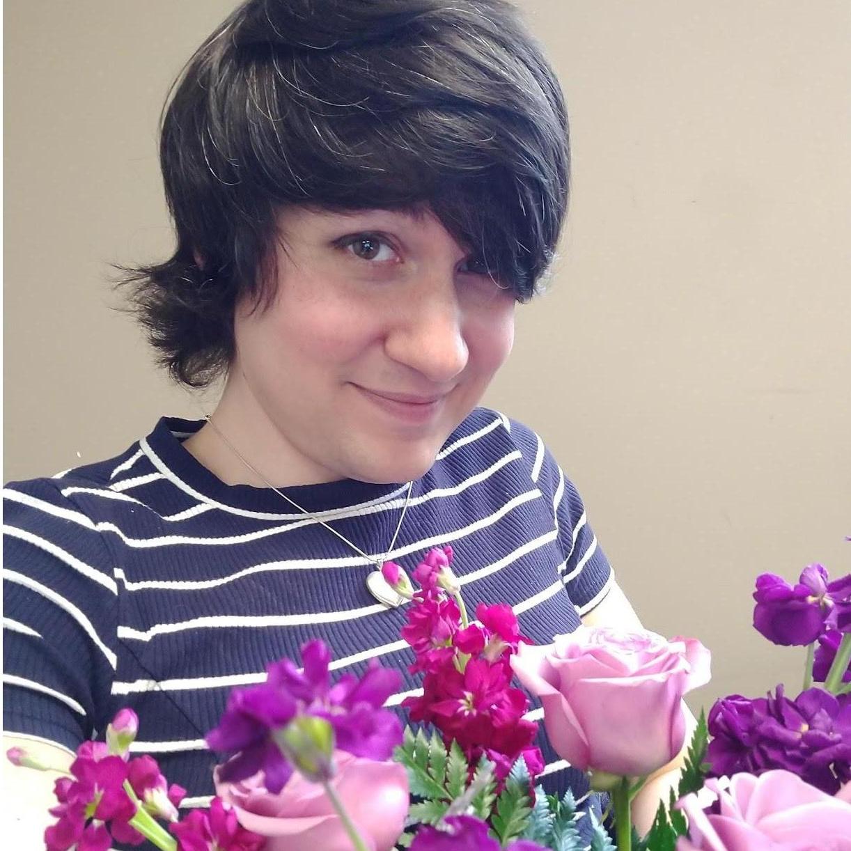 Surprise birthday flowers delivered to work!