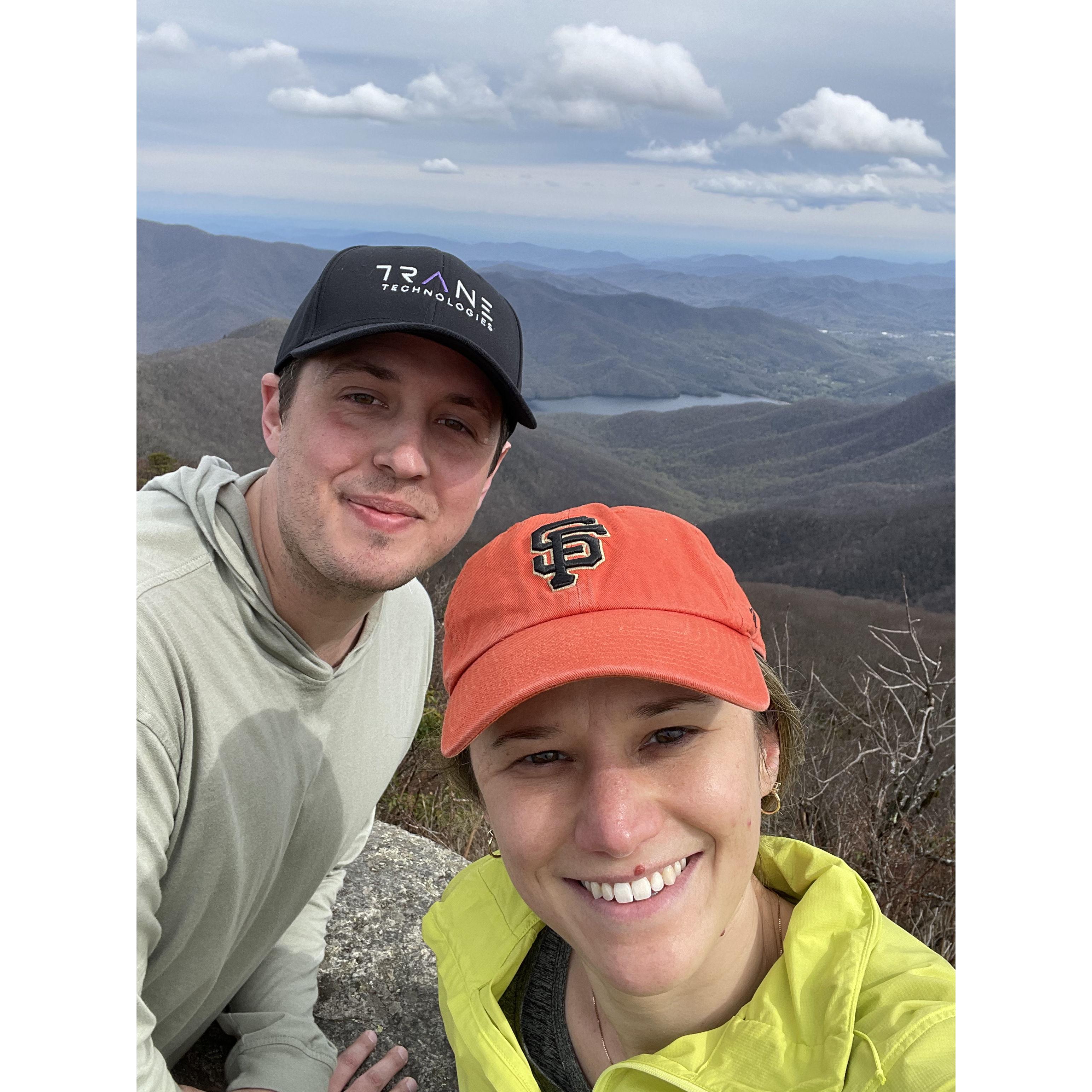 hiking in the blue ridge mountains