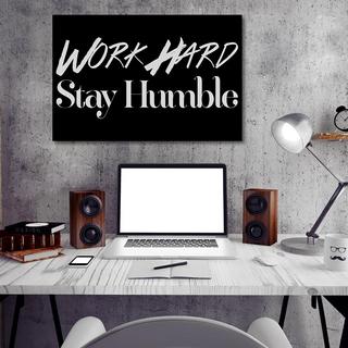 Hatcher & Ethan Work Hard Canvas Art