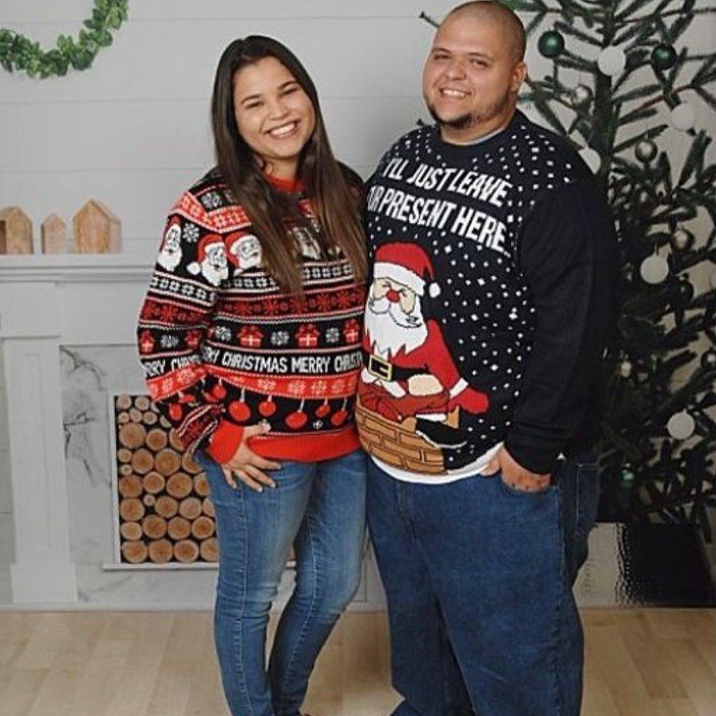 Steph is a more classic Christmas sweater type of gal.... but Philip? He is the jokester.