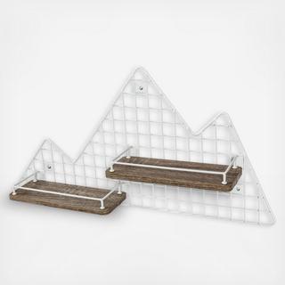 Decorative Mountain Wall Shelf