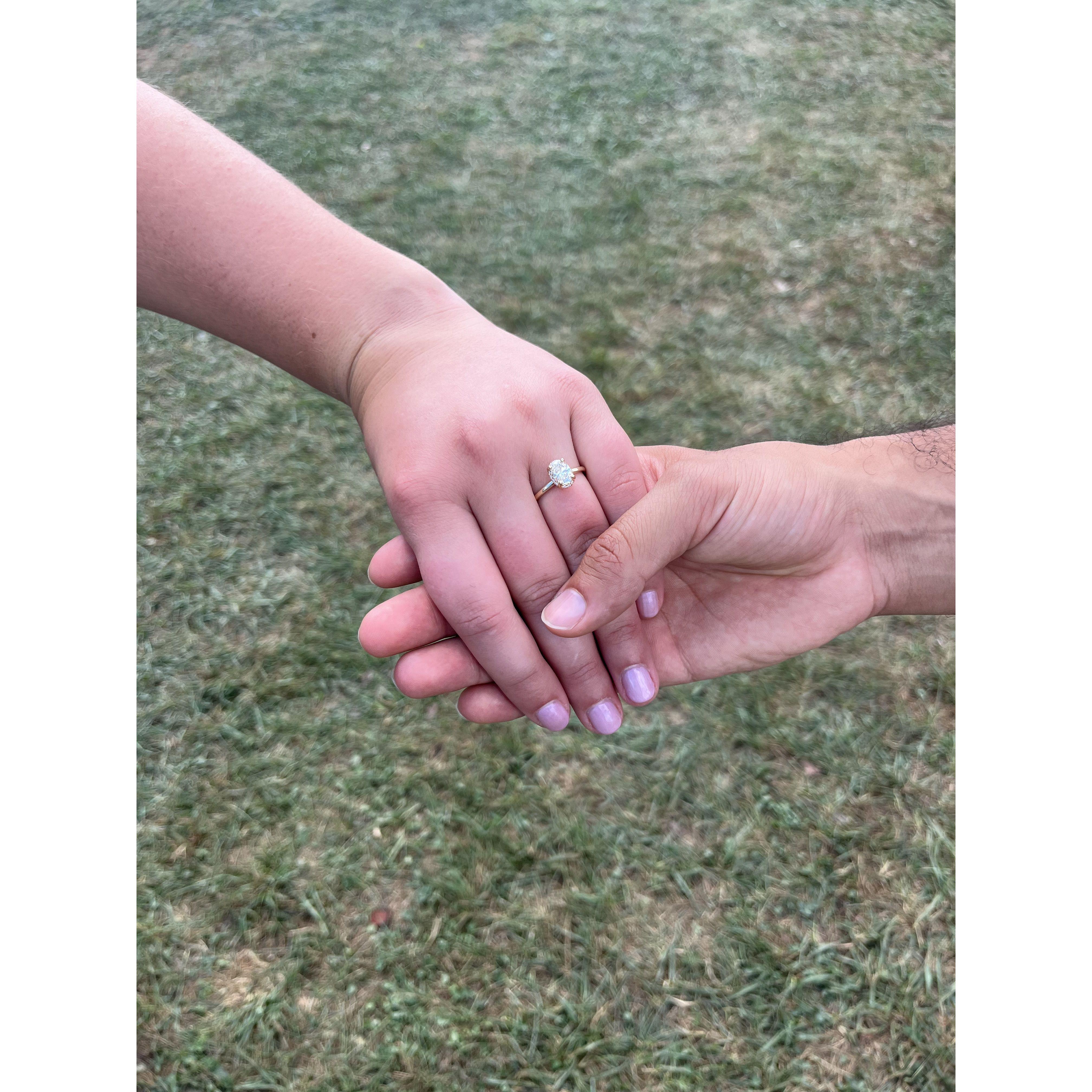 Too many attempts to snap a good ring photo!