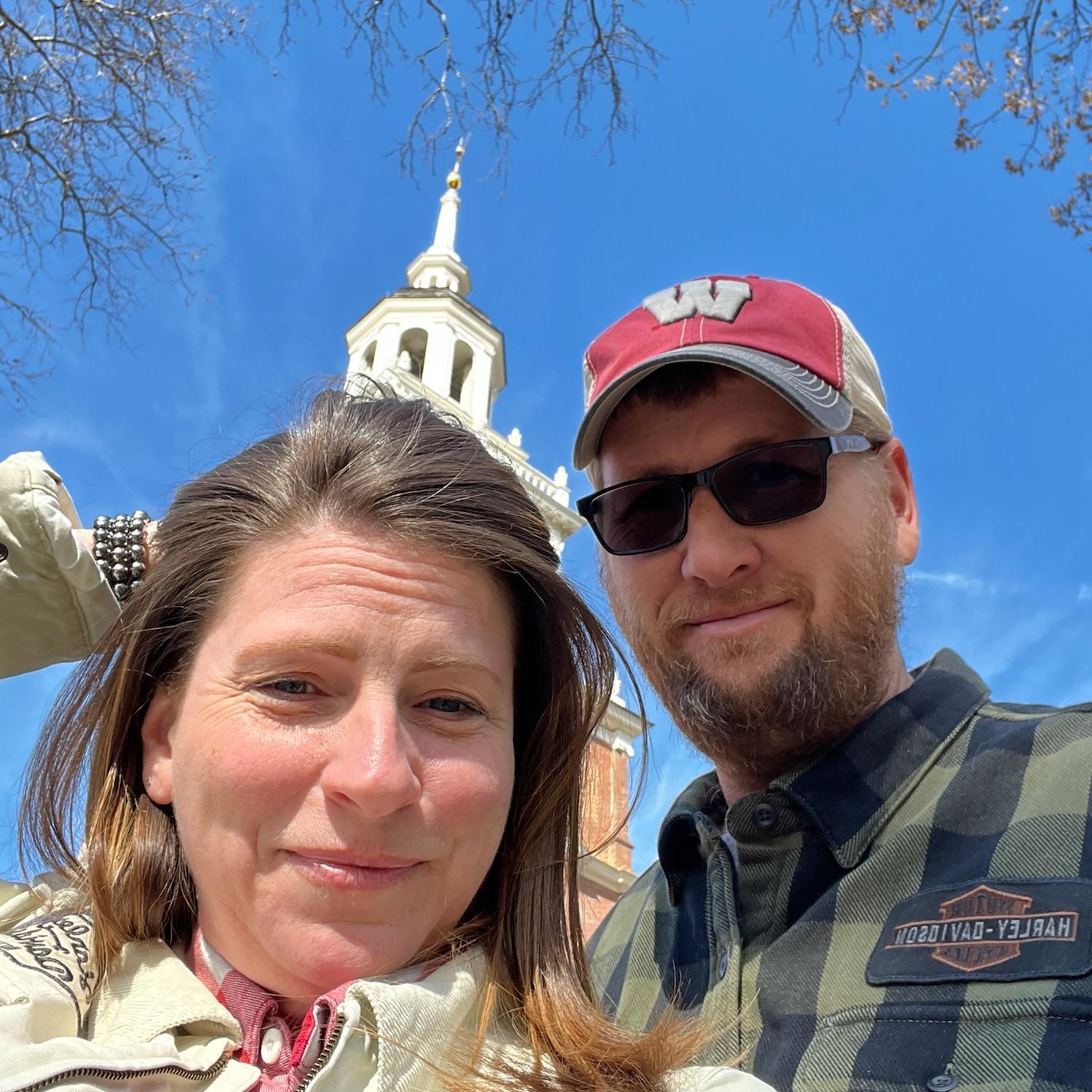 Exploring Independence Hall in Philly.