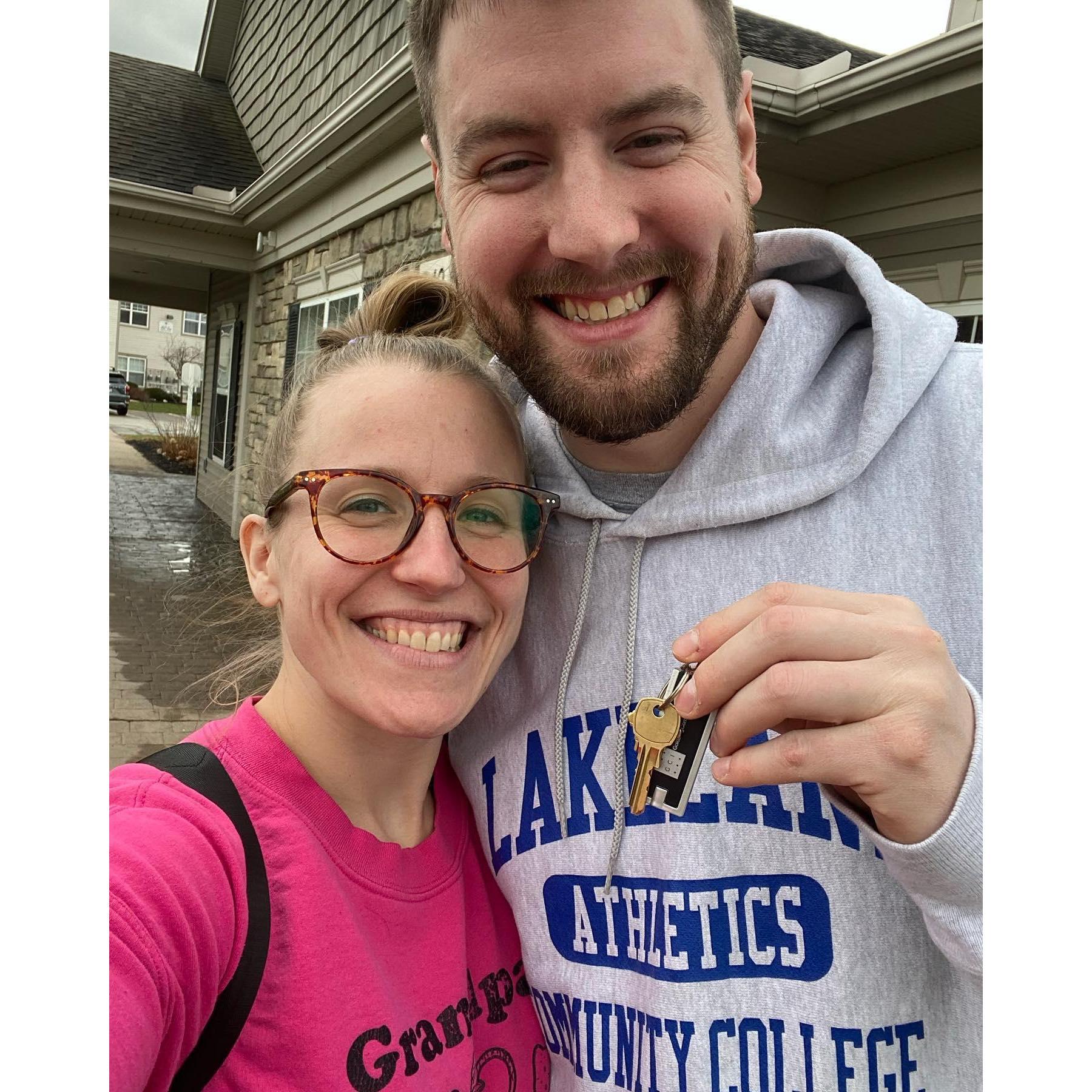 Got the keys to our new place together!