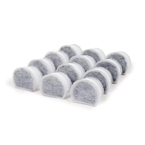 PetSafe Drinkwell Replacement Carbon Filters Compatible with PetSafe Ceramic and Stainless Steel Pet Fountains, for Water Dispensers, 4 Pack - PAC00-13906, 12 Pack - PAC00-16151