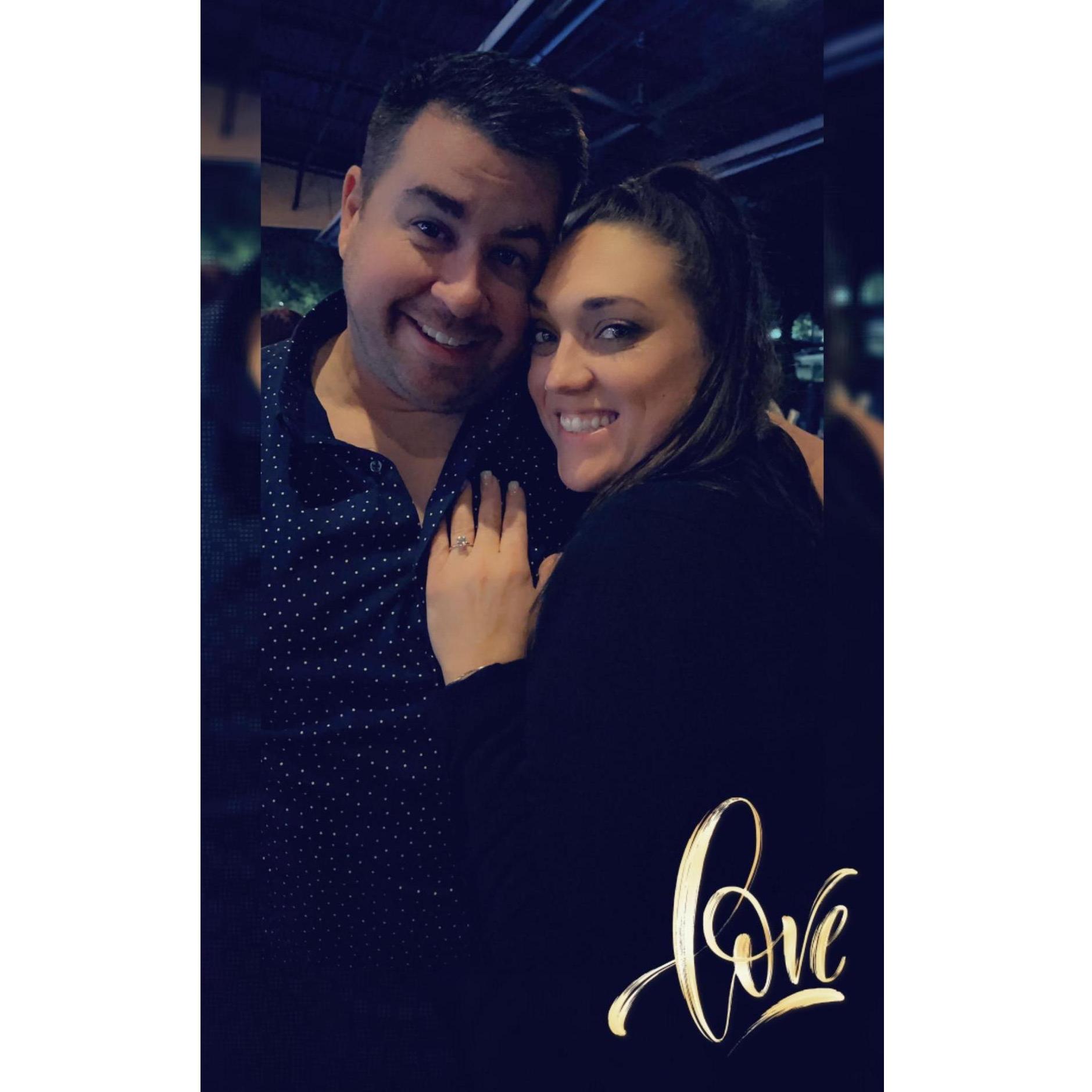 The night of the proposal!