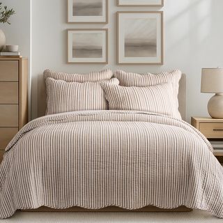 Martha Stripe 3-Piece Quilt Set