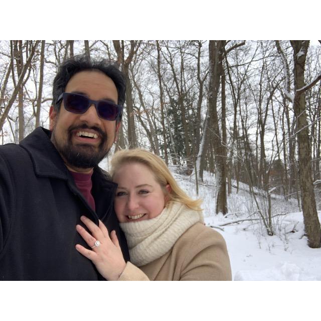 A few minutes after we got engaged. 12/30/2020