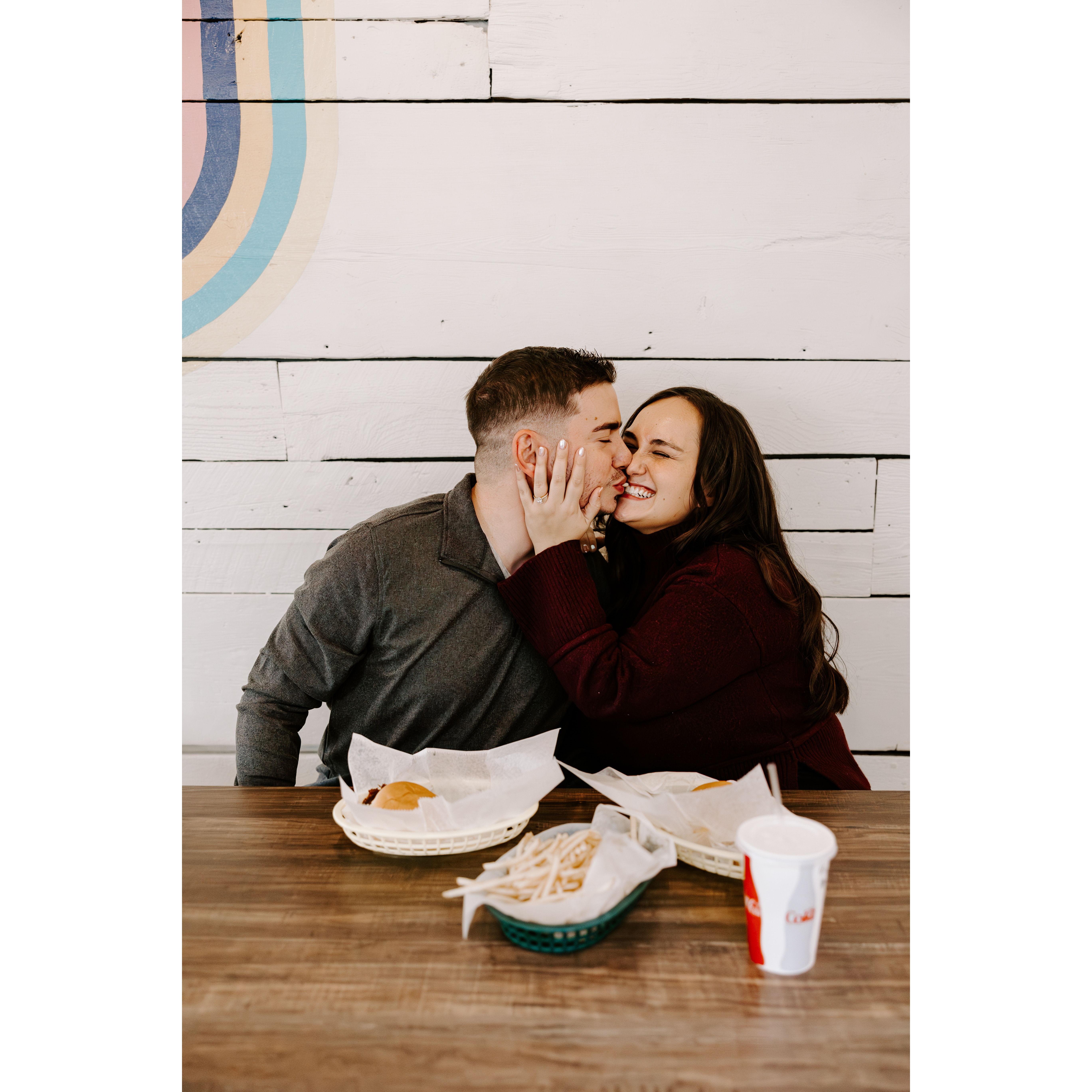 Our engagement photos where we had our first date!