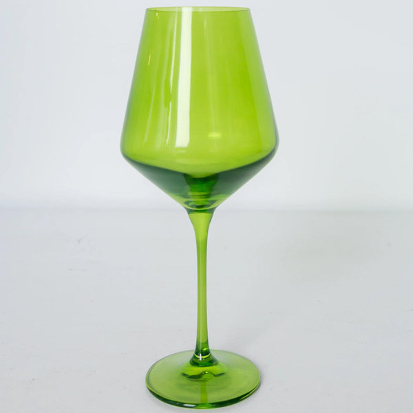 Estelle Colored Wine Stemware {Forest Green}_Single