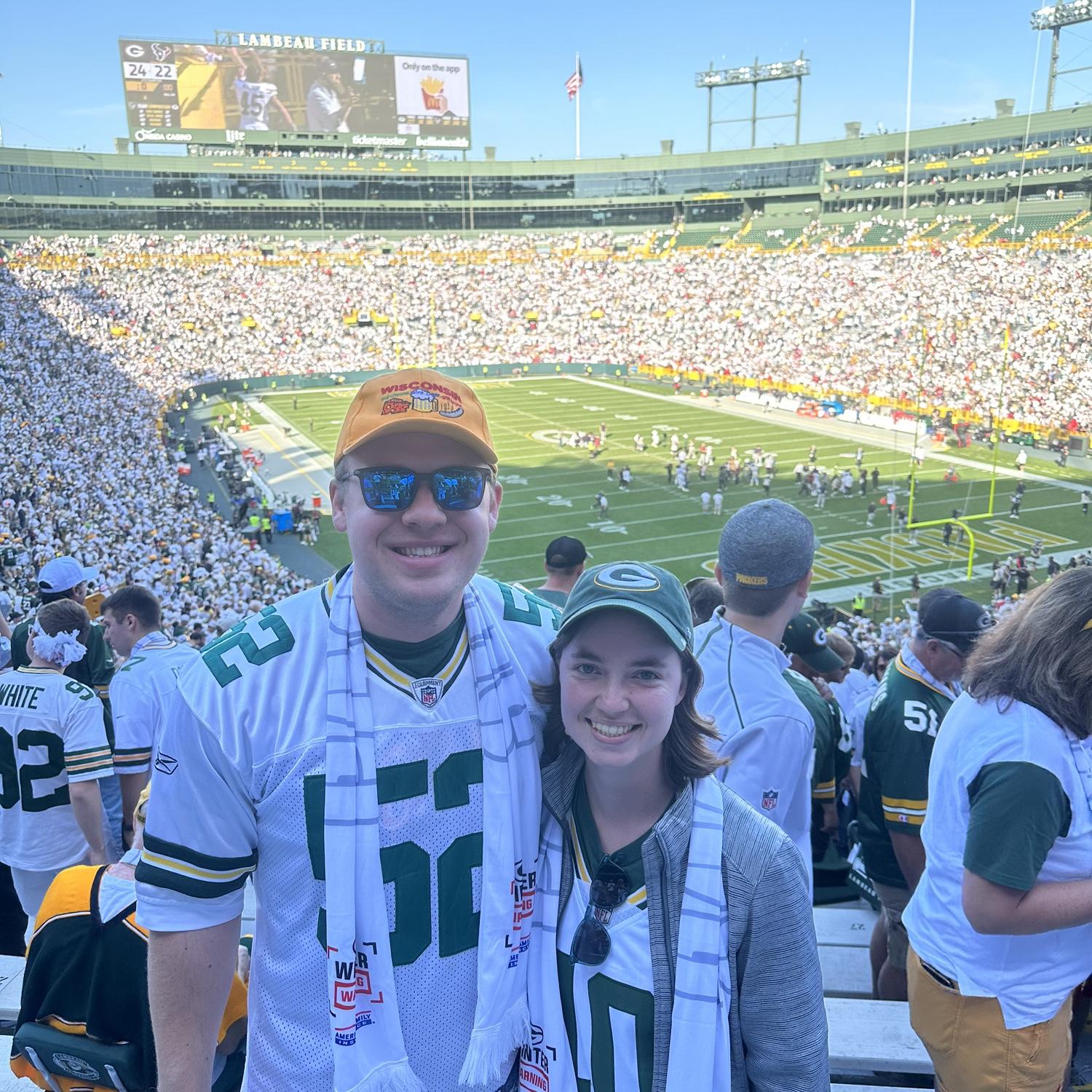 Second trip to Lambeau together, 2024